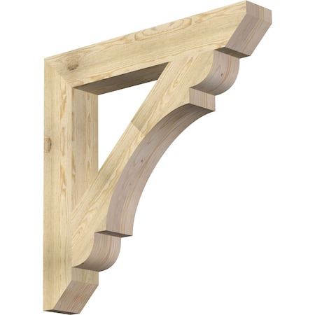 Ekena Millwork Olympic Slat Rough Sawn Bracket, Douglas Fir, 6"W x 40"D x 40"H BKT06X40X40OLY06RDF